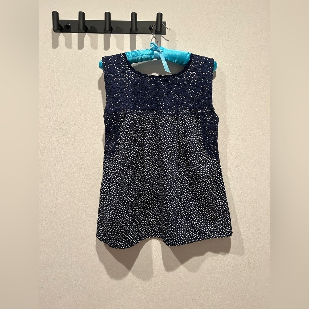 MI GOLONDRINA MÉXICO Navy and White Floral Top / Size XS / - Picture 6 of 7